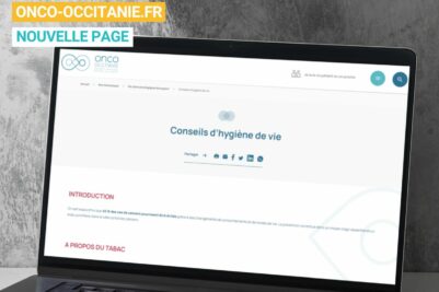 Novelle page « Conseils d’hygiène de vie » sur onco-occitanie.fr