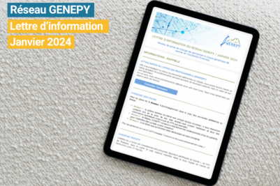 Lettre d’information du réseau GENEPY – Janvier 2024