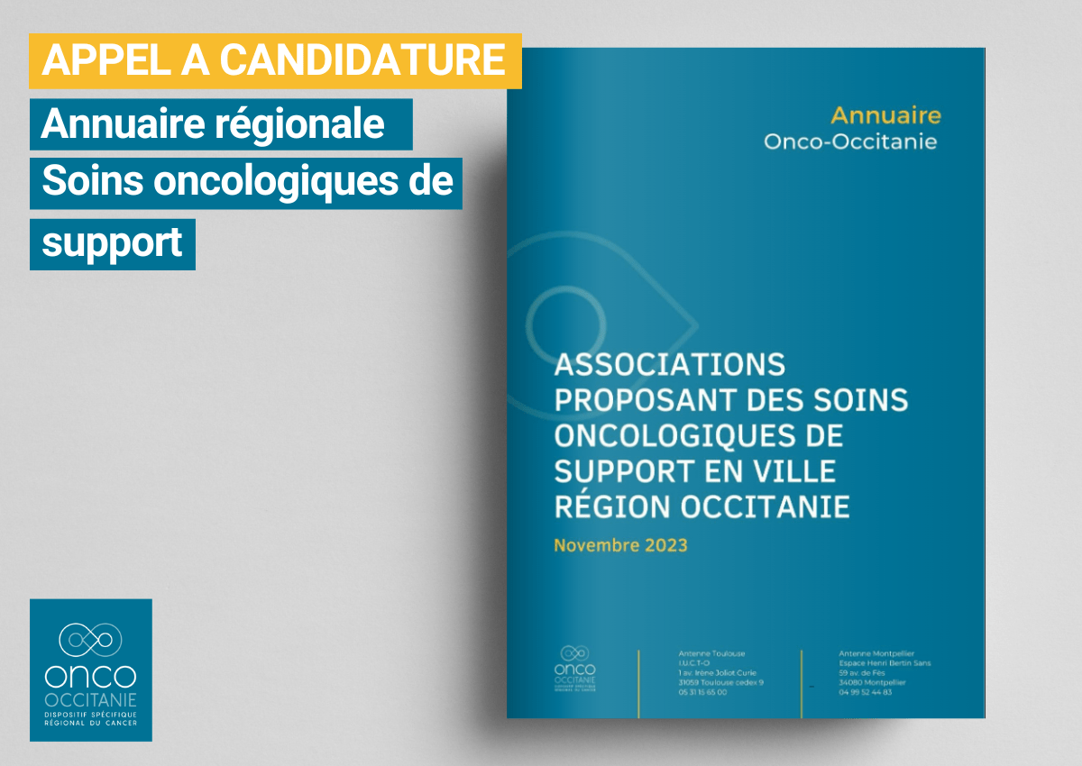 Appel à candidature : annuaire proposant des soins oncologiques de support en ville