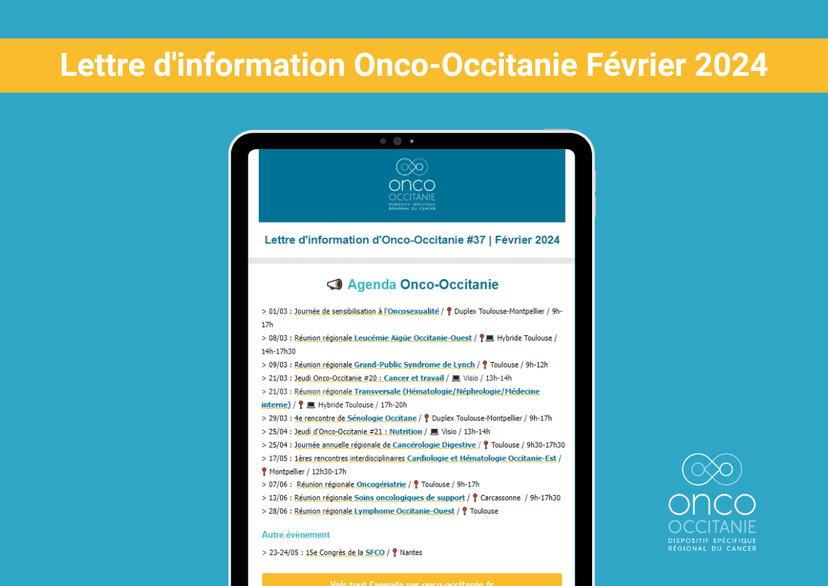 Lettre d’information d’Onco-Occitanie / Février 2024