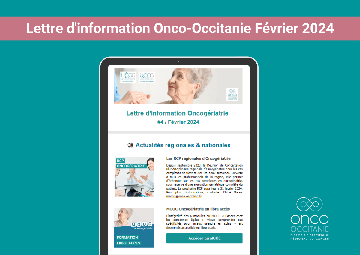 Lettre d’information Oncogériatrie / février 2024