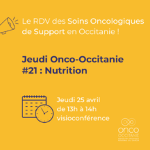 Jeudi Onco-Occitanie #21 : Nutrition