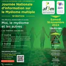 19e édition de la journée Nationale d’information sur le Myélome multiple