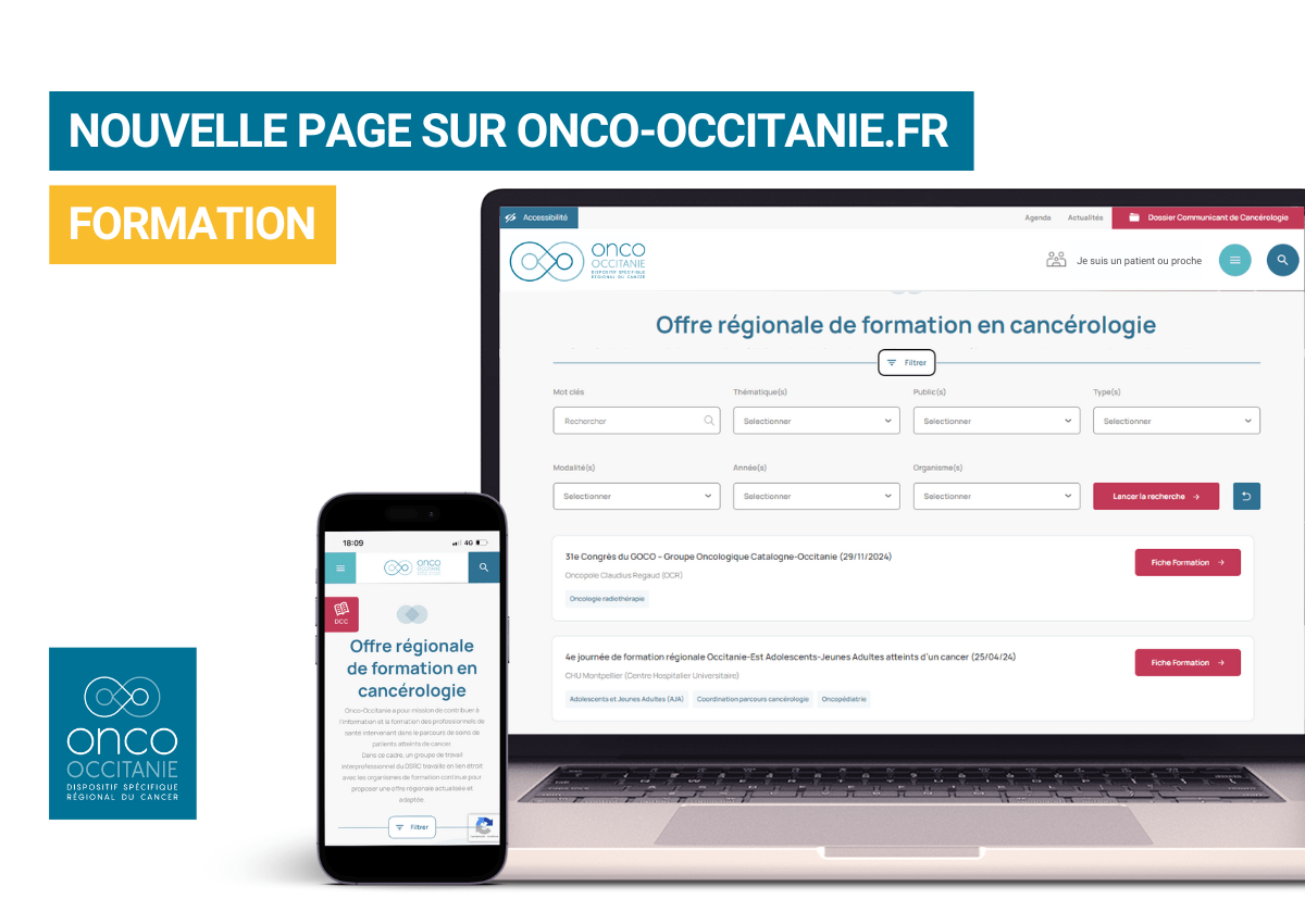 L’offre régionale de FORMATION en cancérologie sur onco-occitanie.fr !