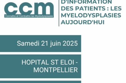 Réunion d’information des patients : Les myelodysplasies aujourd’hui