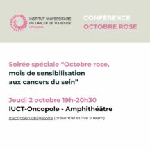 Soirée spéciale « Octobre Rose, mois de sensibilisation aux cancers du sein »