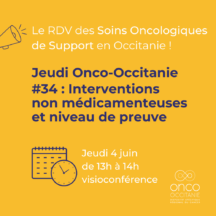 Jeudi Onco-Occitanie #34 : Interventions non médicamenteuses et niveau de preuve